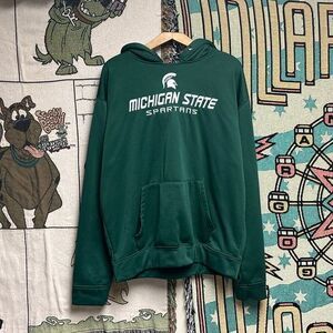 Vintage 90's Michigan State University Embroidered College Hoodie